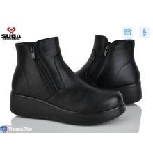 Черевики жіночі на зиму (6 пар р.41-43) чорний  "SUBA"