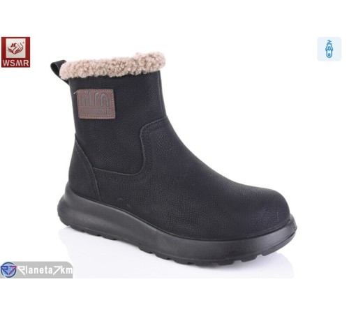 Черевики жіночі на зиму (8 пар р.36-41) чорний  "WSMR"