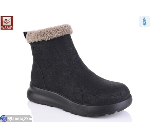 Черевики жіночі на зиму (8 пар р.36-41) чорний  "WSMR"
