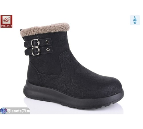 Черевики жіночі на зиму (8 пар р.36-41) чорний  "WSMR"