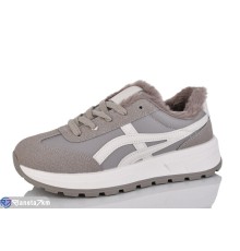 Кросівки жіночі на зиму (8 пар р.36-41) сірий  "LABUTAN"