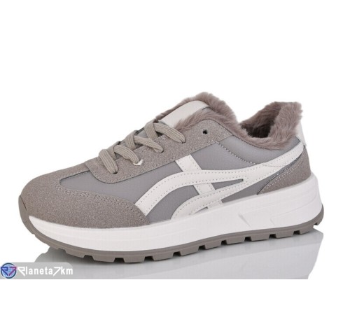 Кросівки жіночі на зиму (8 пар р.36-41) сірий  "LABUTAN"