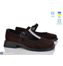 Туфлі жіночі на весну/осінь (6 пар р.36-40) коричневий  "Linda"