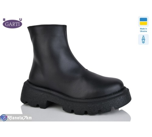 Черевики жіночі на весну/осінь (6 пар р.36-40) чорний  "Garti"