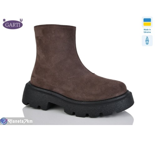 Черевики жіночі на зиму (6 пар р.36-40) коричневий  "Garti"