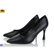 Дитячі туфлі на весну/осінь (6 пар р.33-38) чорний  "Mei De Li"