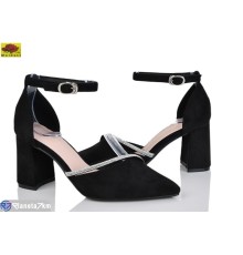 Дитячі туфлі на весну/осінь (6 пар р.33-37) чорний  "Mei De Li"