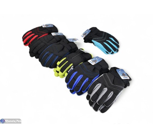 Рукавички дитячі на зиму (12 шт. р.сетка 6-8) мікс  "KaPira"