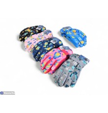 Рукавички дитячі на зиму (12 шт. р.сетка 6-8) мікс  "KaPira"