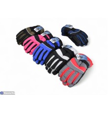 Рукавички дитячі на зиму (12 шт. р.сетка 6-8) мікс  "KaPira"