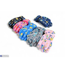 Рукавички дитячі на зиму (12 шт. р.сетка 8-10) мікс  "KaPira"