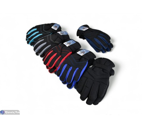 Рукавички дитячі на зиму (12 шт. р.сетка 11-13) мікс  "KaPira"