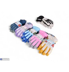 Рукавички дитячі на зиму (12 шт. р.сетка 9-11) мікс  "KaPira"