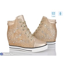 Черевики жіночі на весну/осінь (8 пар р.36-41) золотий  "Fuggo"