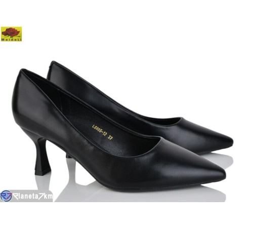 Туфлі жіночі на весну/осінь (6 пар р.36-40) чорний  "Mei De Li"