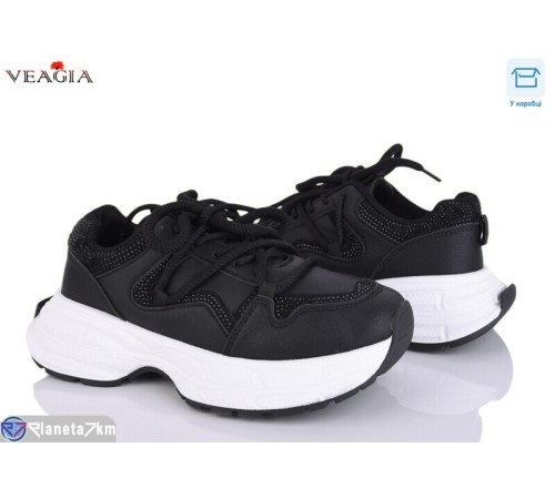 Кросівки жіночі на весну/осінь (8 пар р.36-41) чорний  "Veagia-ADA"