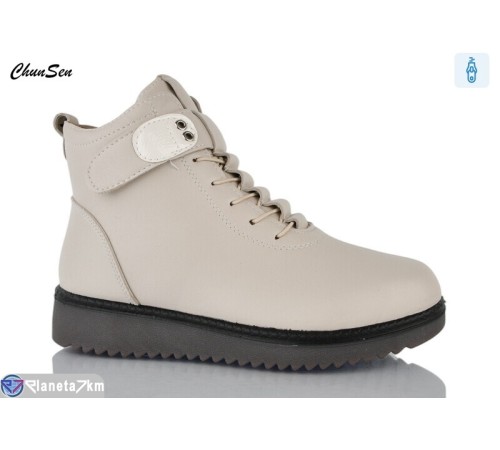 Черевики жіночі на зиму (8 пар р.37-42) бежевий  "Chunsen"