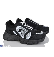 Кросівки жіночі на весну/осінь (8 пар р.36-41) чорний  "LOREDANA"