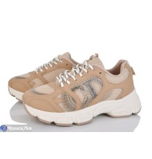 Кросівки жіночі на весну/осінь (8 пар р.36-41) коричневий  "LOREDANA"