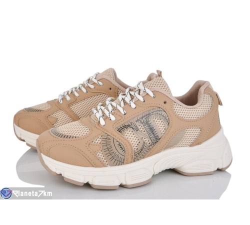 Кросівки жіночі на весну/осінь (8 пар р.36-41) коричневий  "LOREDANA"