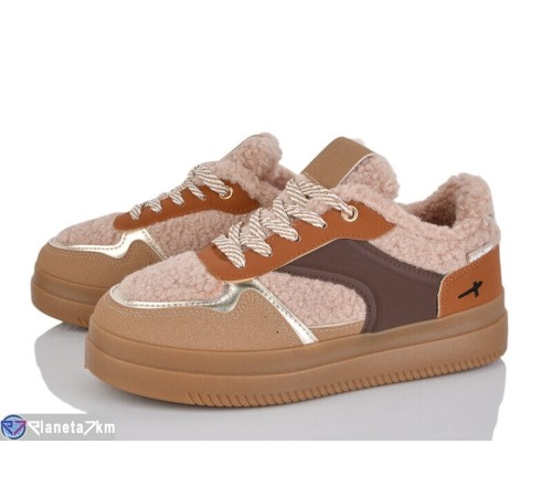 Кросівки жіночі на весну/осінь (8 пар р.36-41) коричневий  "LOREDANA"