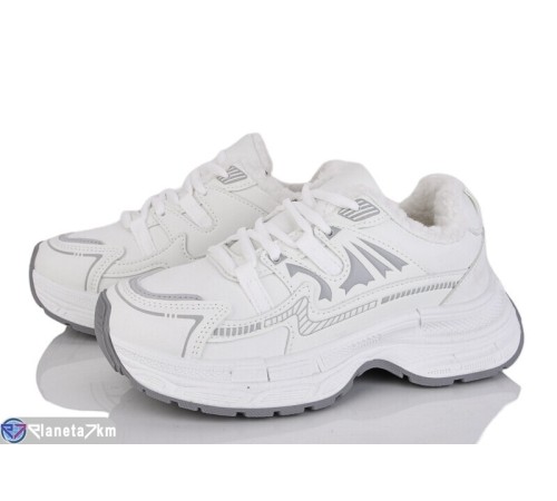 Кросівки жіночі на зиму (8 пар р.36-41) білий  "LOREDANA"