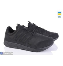 Кросівки чоловічі на весну/осінь (6 пар р.41-46) чорний  "LEOBAZA"