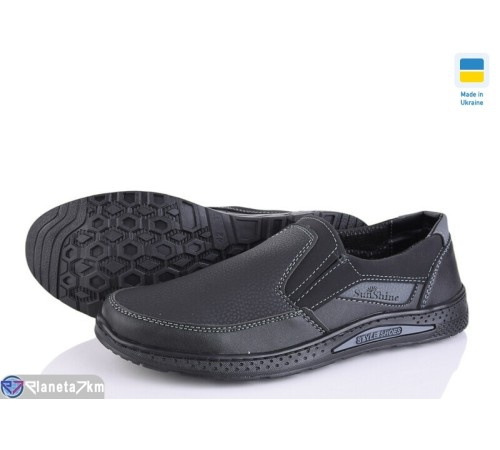 Туфлі чоловічі на весну/осінь (8 пар р.40-45) чорний  "OLLA"