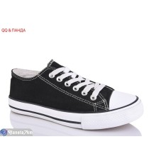 Кеди жіночі на весну/осінь (10 пар р.36-41) чорний  "QQ&Панда"