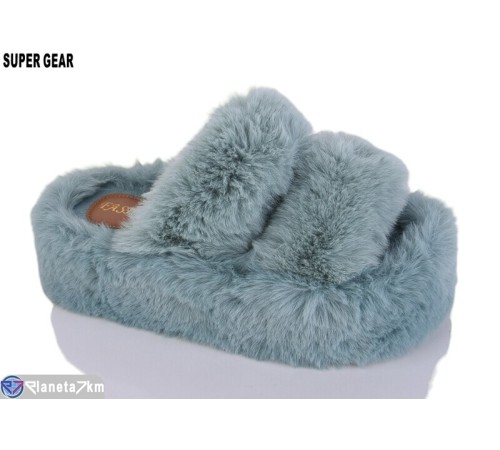 Тапки жіночі на весну/осінь (8 пар р.36-40) зелений  "Super Gear"