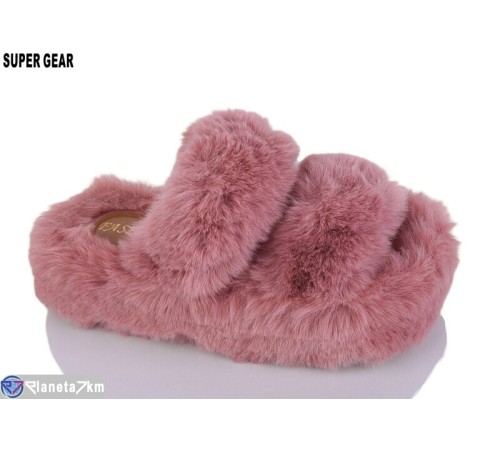 Тапки жіночі на весну/осінь (8 пар р.36-40) рожевий  "Super Gear"
