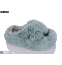 Тапки жіночі на весну/осінь (8 пар р.36-40) зелений  "Super Gear"