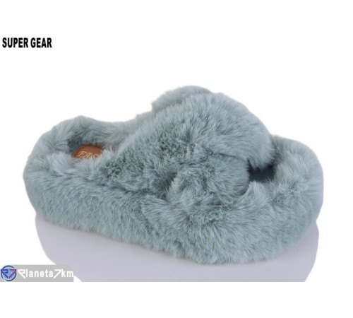 Тапки жіночі на весну/осінь (8 пар р.36-40) зелений  "Super Gear"