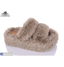 Тапки жіночі на весну/осінь (8 пар р.36-40) коричневий  "Jibukang"