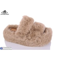 Тапки жіночі на весну/осінь (8 пар р.36-40) коричневий  "Jibukang"