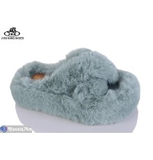 Тапки жіночі на весну/осінь (8 пар р.36-40) зелений  "Jibukang"