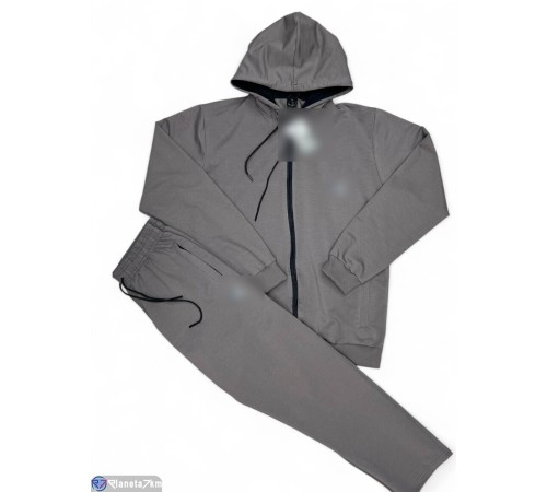 Спортивний костюм чоловічий на весну/осінь (5 шт. р.сетка 3XL-7XL) сірий  "Peton"