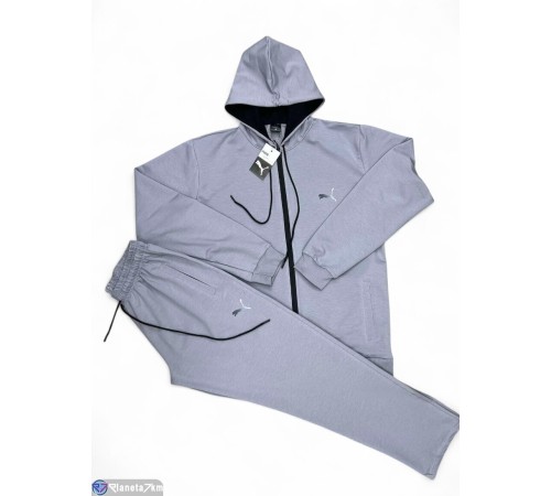 Спортивний костюм чоловічий на весну/осінь (5 шт. р.сетка 3XL-7XL) сірий  "Peton"