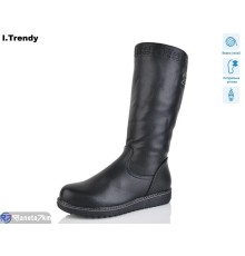 Чоботи жіночі на зиму (6 пар р.41-43) чорний  "Trendy"