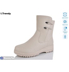 Черевики жіночі на зиму (6 пар р.36-41) бежевий  "Trendy"