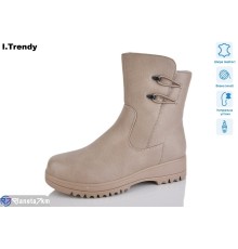 Черевики жіночі на зиму (6 пар р.36-41) бежевий  "Trendy"