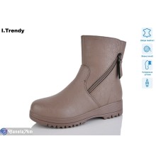 Черевики жіночі на зиму (6 пар р.36-41) коричневий  "Trendy"