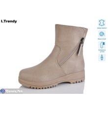 Черевики жіночі на зиму (6 пар р.36-41) бежевий  "Trendy"