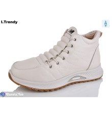 Черевики жіночі на зиму (8 пар р.36-41) бежевий  "Trendy"