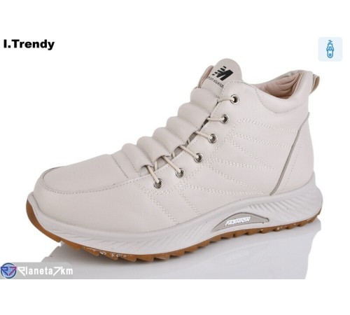 Черевики жіночі на зиму (8 пар р.36-41) бежевий  "Trendy"