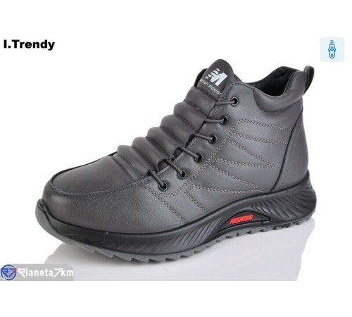 Черевики жіночі на зиму (8 пар р.36-41) сірий  "Trendy"