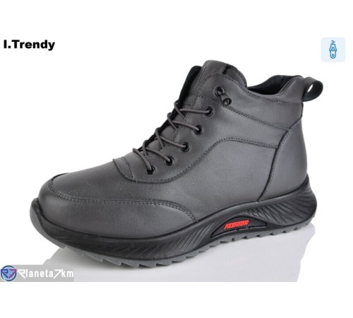 Черевики жіночі на зиму (8 пар р.36-41) сірий  "Trendy"