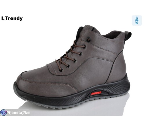 Черевики жіночі на зиму (8 пар р.36-41) коричневий  "Trendy"