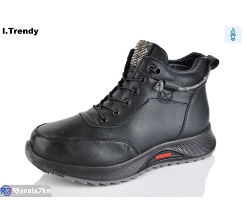Черевики жіночі на зиму (8 пар р.36-41) чорний  "Trendy"