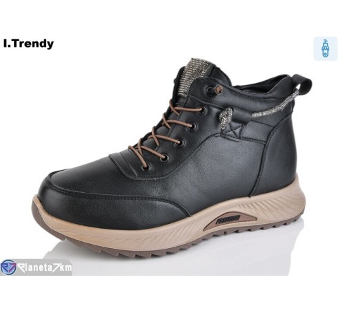 Черевики жіночі на зиму (8 пар р.36-41) чорний  "Trendy"